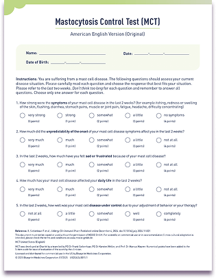 Mastocytosis control test download